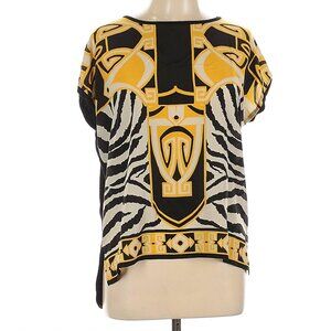 August Silk Top Blouse L